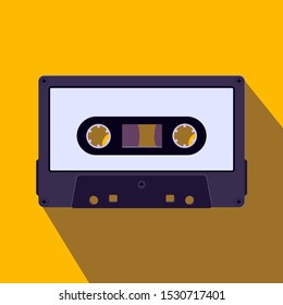 audio tape icon. vector illustration