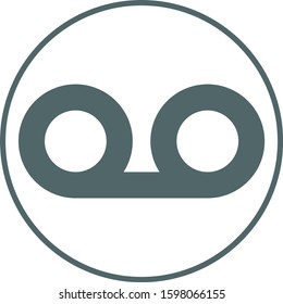 Audio tape icon. Vector illustration