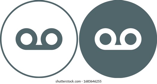 Audiobandsymbol. Vektorillustration