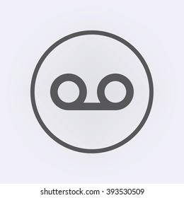 Audio Tape icon . Vector illustration