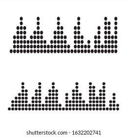 Audio technology  music sound waves vector icon illustration