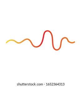 Audio technology, music sound waves vector icon illustration