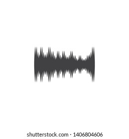 Audio technology,music sound waves vector icon illustration - Vector