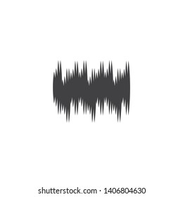 Audio technology,music sound waves vector icon illustration - Vector