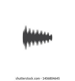 Audio technology,music sound waves vector icon illustration - Vector