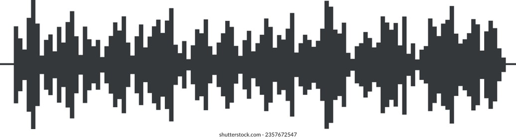Audiospur. Schallwellenrekord. Schwarzes Rauschen