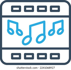 Audio Track Vector Icon which is suitable for commercial work and easily modify or edit it
