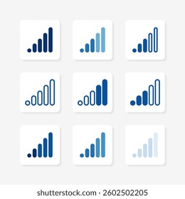 Audio UI isolated icons set