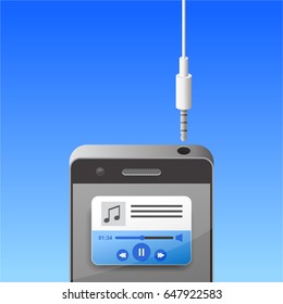 Audio unplug with smartphone.