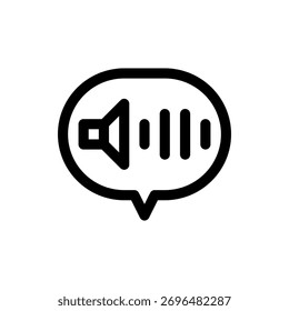 Audio vector design of voice wave sound, perfect for recognition, podcast, and speech themes
