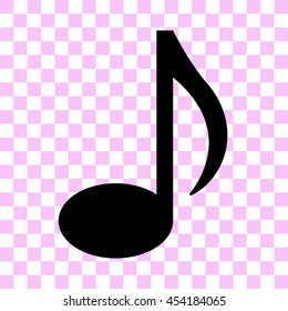 audio vector icon - black illustration
