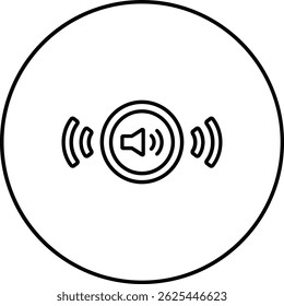 Audio vector icon. Can be used for printing, mobile and web applications.