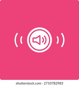 Icono de Vector de audio. Se puede utilizar para aplicaciones de impresión, móviles y de Web.