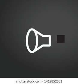 Audio vector icon. Audio concept stroke symbol design. Thin graphic elements vector illustration, outline pattern for your web site design, logo, UI. EPS 10.