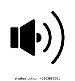 Audio vector icon, flat design suitable for logo, web, application