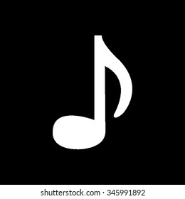 audio vector icon isolated on black