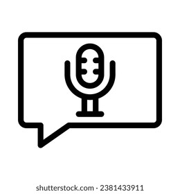 audio vector icon on white background