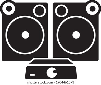 audio Vector illustration isolated on a white background.