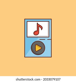 audio Vector illustration on a transparent background. Premium quality symbols. Vector Line Flat color  icon for concept and graphic design.