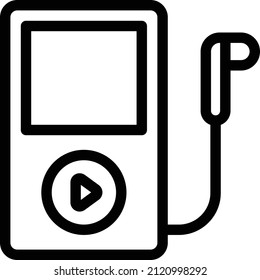 Audio Vector illustration on a transparent background.Premium quality symmbols.Stroke vector icon for concept and graphic design.