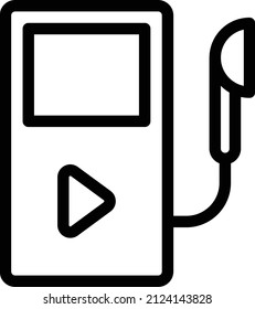 audio Vector illustration on a transparent background. Premium quality symbols. Stroke vector icon for concept and graphic design.