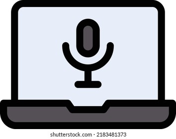 Ilustración del vector de audio sobre un fondo transparente.Símbolos de calidad superior.Icono del vector de trazo para el diseño de concepto y gráfico.