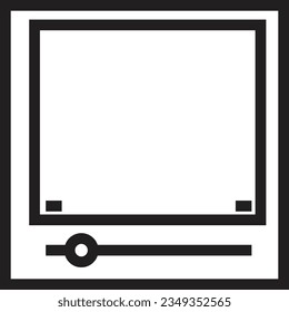 Audio Video Button Outline Icon