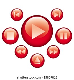 audio video control buttons