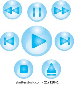 audio video control buttons