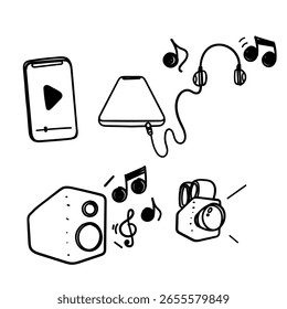 audio and video device icon related collection