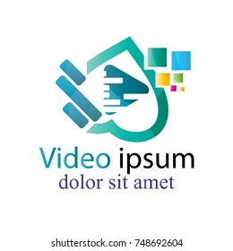 audio and video logo concept design