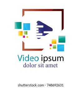 audio and video logo concept design