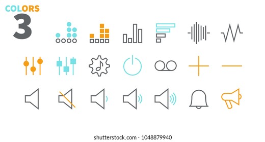 Audio Video Pixel Perfect Well-crafted Vector Thin Line Icons 48x48 Ready for 24x24 Grid for Web Graphics and Apps. Simple Minimal Pictogram Part 2