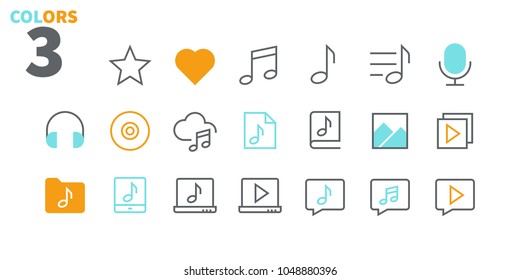 Audio Video Pixel Perfect Well-crafted Vector Thin Line Icons 48x48 Ready for 24x24 Grid for Web Graphics and Apps. Simple Minimal Pictogram Part 3