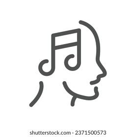 Audio and video related icon outline and linear vector.