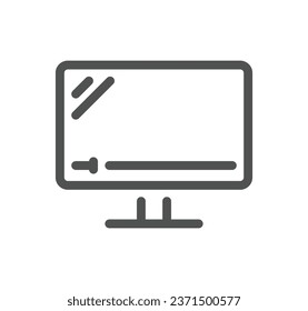 Audio and video related icon outline and linear vector.