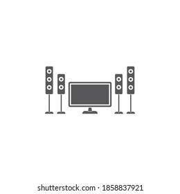 Audio visual vector illustration. Isolated flat icon