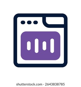 audio wave duotone icon. Sleek and modern vector icon for websites, mobile apps, marketing materials, and corporate design. Fully scalable and ready to use.