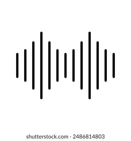 audio wave equalizer icon vector design template