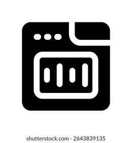 ícone de glifo de onda de áudio. Ícone vetorial forte e sólido para sites, interfaces móveis, apresentações e marca visual. Alta qualidade e fácil de editar.