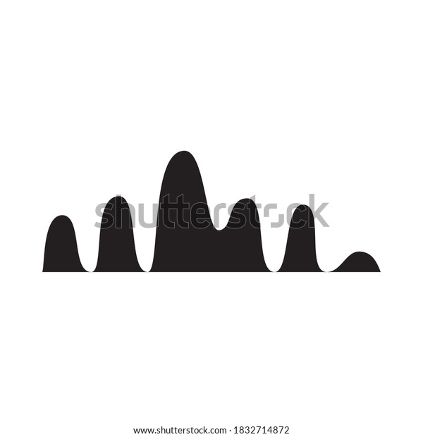 audio wave icon over white background,
vector illustration