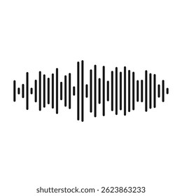 Audio wave icon, sound wave icon vector illustration design