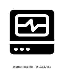 Icono de onda de audio Icono de glifo de Vector para su Sitio web, móvil, presentación y diseño de logotipo.