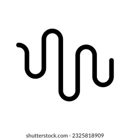 Icono de onda de audio Ilustración del diseño del vector