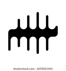 Ilustração de design de símbolo de vetor de ícone de onda de áudio