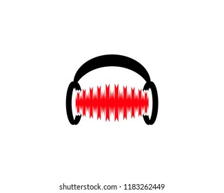 Audio Wave Logo Template Design Vector