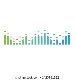 Audio wave logo template design concept creative icon