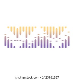 Audio wave logo template design concept creative icon