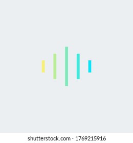 Audio wave pulse logo design template. Vector concept for company business identity.