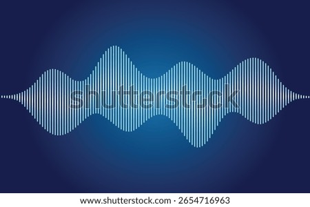 Audio Wave Rhythmic Sound Wave stock illustration	
